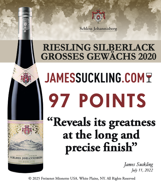 Schloss Johannisberg RIESLING SILBERLACK GROSSES GEWÄCHS 2020 - JamesSuckling.com - 97PTS - Long and precise finish - Shelftalker