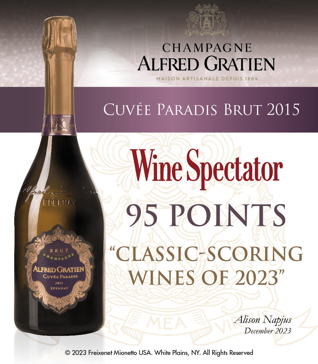 Alfred Gratien Cuvée Paradis Brut 2015 - Wine Spectator - 95pts